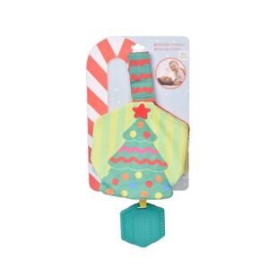 Sunny Days Christmas Tree Crinkle Book Plush Activity & Teether Baby Toy